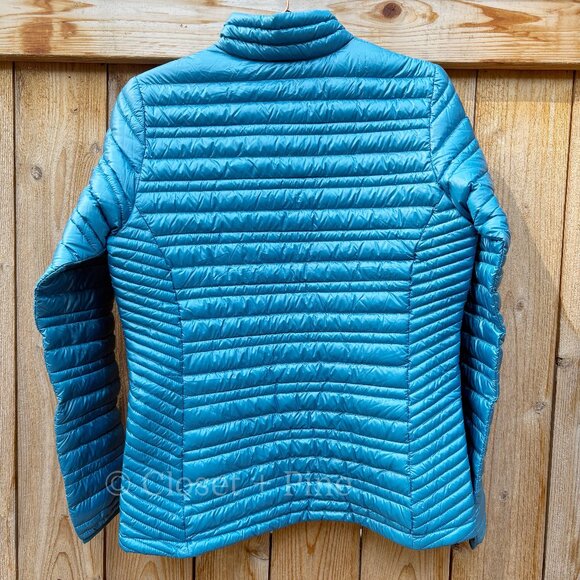 Patagonia Ultralight Down Jacket Underwater Blue‎ Size Medium Puffer 800 Fill - Picture 6 of 14